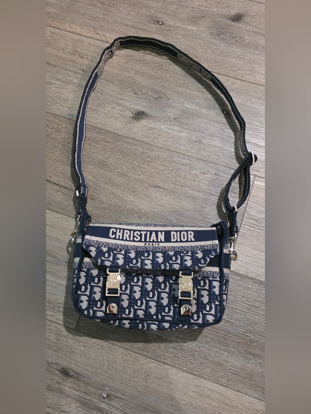 NWOT Inspired Navy Blue Small Diorcamp Bag - Picture 9 of 10